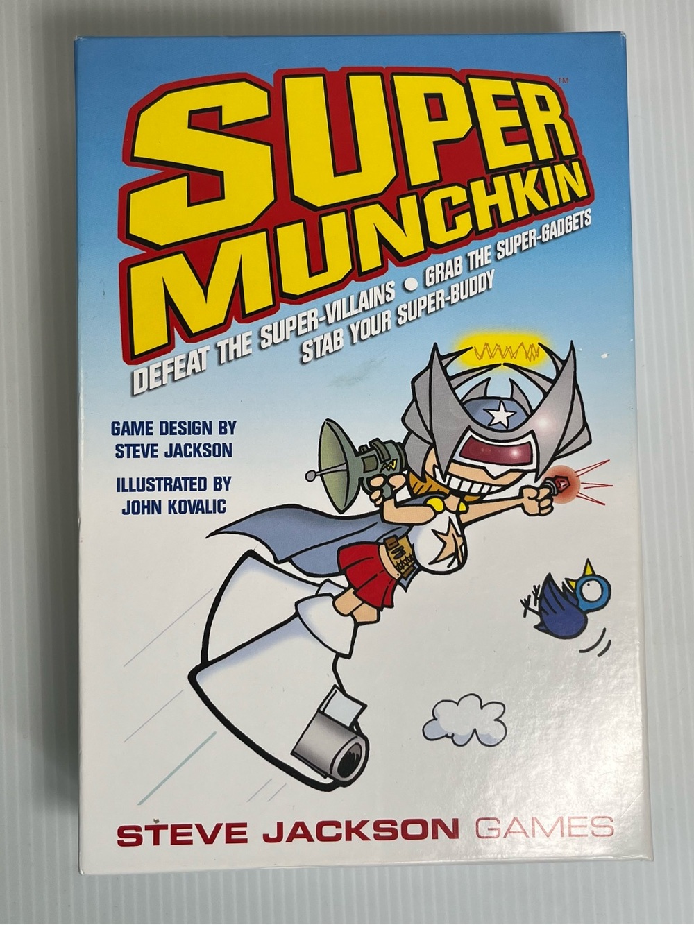 Super Munchkin Steve Jackson Games Card Game Open Complete Damaged Box